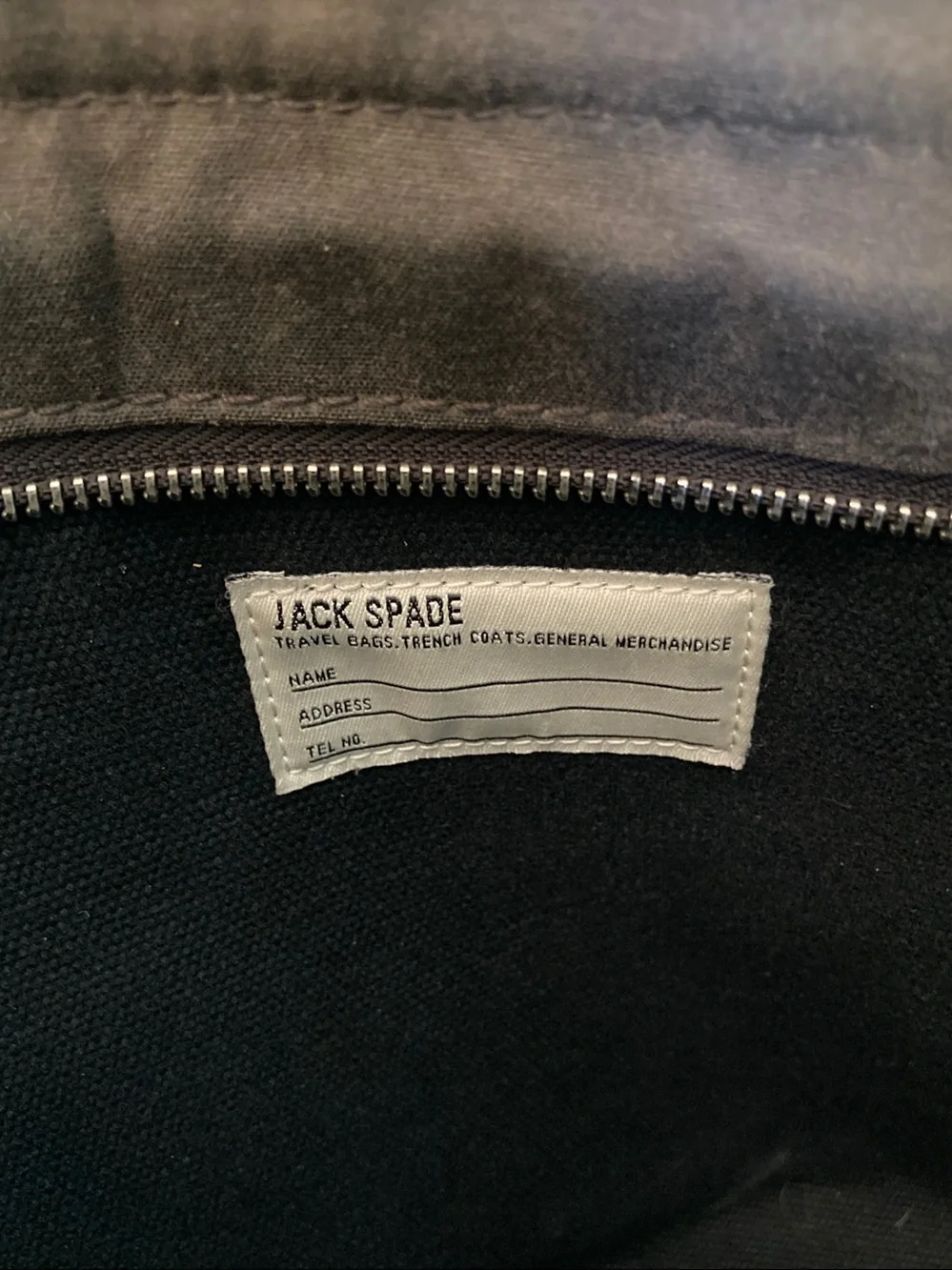 Jack Spade Warren Street Canvas Briefcase Messenger Bag Black Laptop